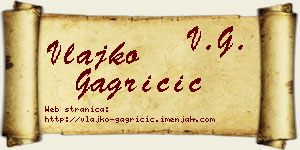 Vlajko Gagričić vizit kartica